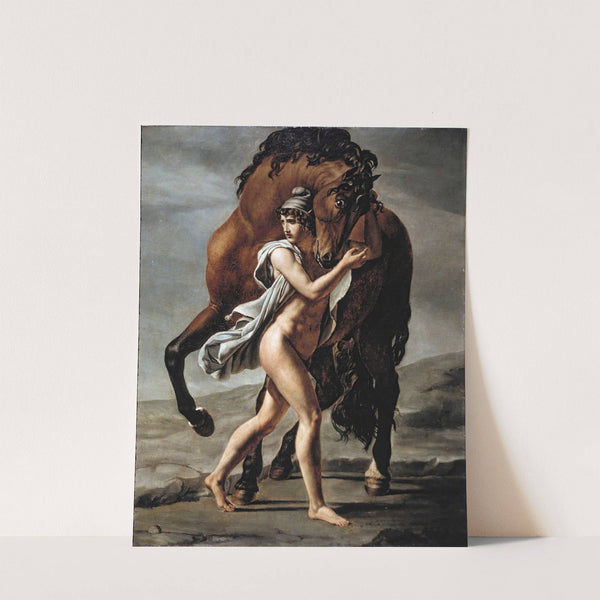 Roman Youth with Horse (1824) by Circle Of Jacques-Louis David