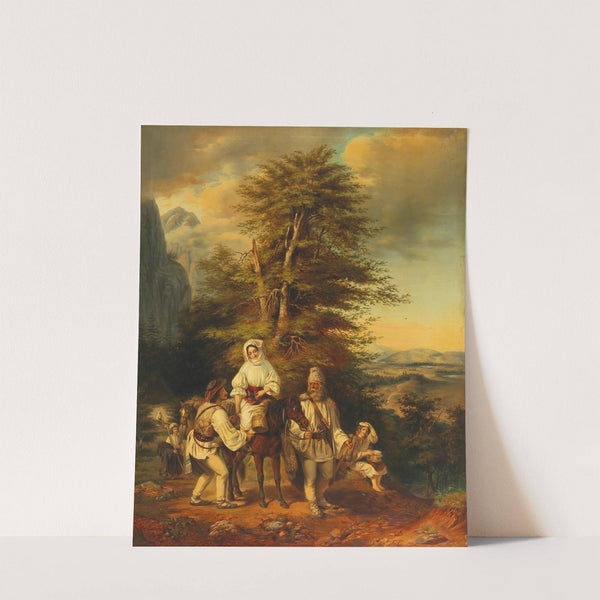 Romanian Family on their Way to Market by Miklós Barabás