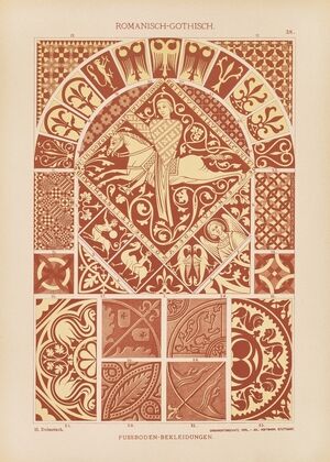 Romanisch-Gotisch – Fussboden -Bekleidungen (1887)