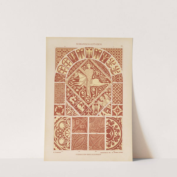Romanisch-Gotisch – Fussboden -Bekleidungen (1887) by Heinrich Dolmetsch