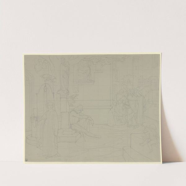 Romanzen vom Rosenkranz; Meliore und Apone (1854) by Eduard von Steinle