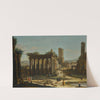 Rome, A Capriccio View Of The Forum by Jacopo Fabris