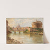 Rome, a View of Castel Sant’Angelo, with St Peter’s Basilica in the Distance by Antonietta Brandeis