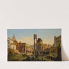 Rome, A View Of The Forum In Afternoon Light by Ippolito Caffi