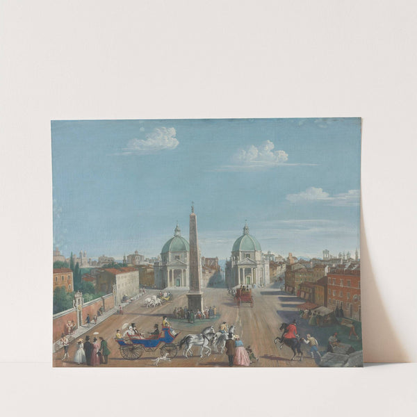 Rome, A View Of The Piazza Del Popolo by Italian School