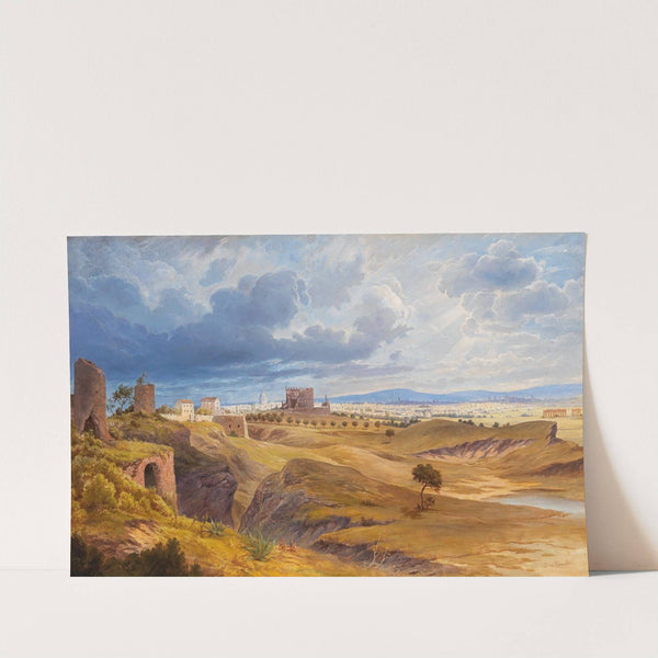 Rome as seen from the Via Appia by Josef Langl