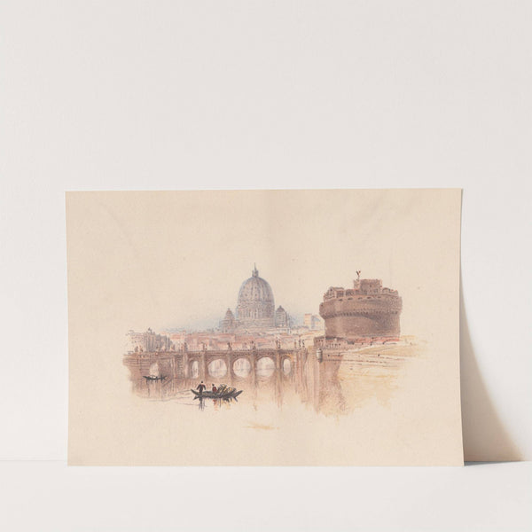 Rome, Castle of St. Angelo (1884) by M.H. Long