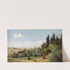 Rome Landscape With Maiden And Cardinal by Friedrich von Nerly