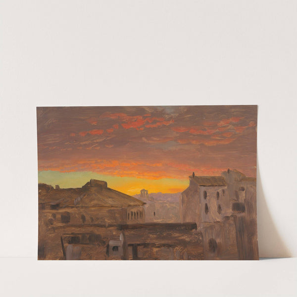 Rome, Rooftops at Sunset (1868–69) by Frederic Edwin Church