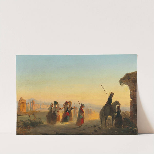 Rome, the Via Appia at Dawn by Ippolito Caffi