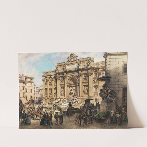 Rome, Trevi Fountain (1862) by Ludwig Johann Passini