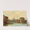 Rome, View Of Castel Sant’angelo by Karl Kaufmann