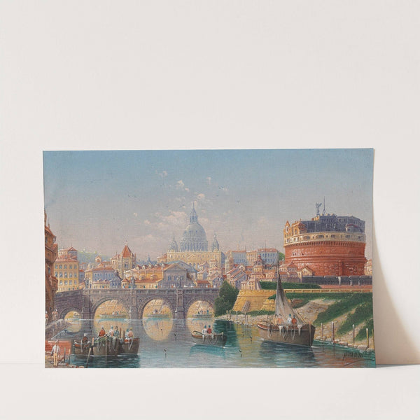 Rome, View Of The Castel Sant’angelo by Karl Kaufmann
