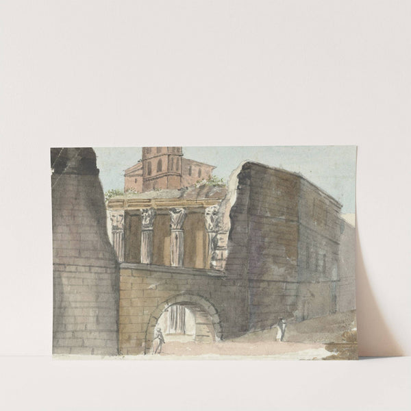 Romeinse ruïnes (1782 - 1837) by Pieter Bartholomeusz. Barbiers