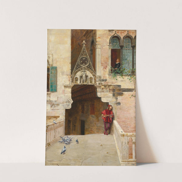 Romeo and Juliet (Act II, Scene II; Capulet’s garden) by Charles Edouard Delort