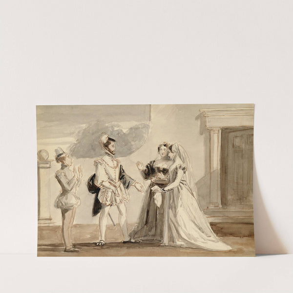 Romeo and Juliet, III, 4 by Alfred Edward Chalon