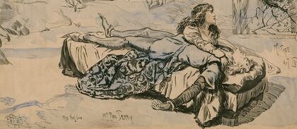 Romeo and Juliet, Tomb scene; Miss Neilson as Juliet, Mr. Fred Tree as Romeo (1893)
