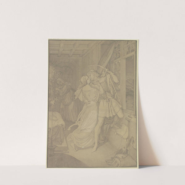 Romeo im Zimmer der Julia steigt zum Fenster hinaus by Ferdinand Fellner