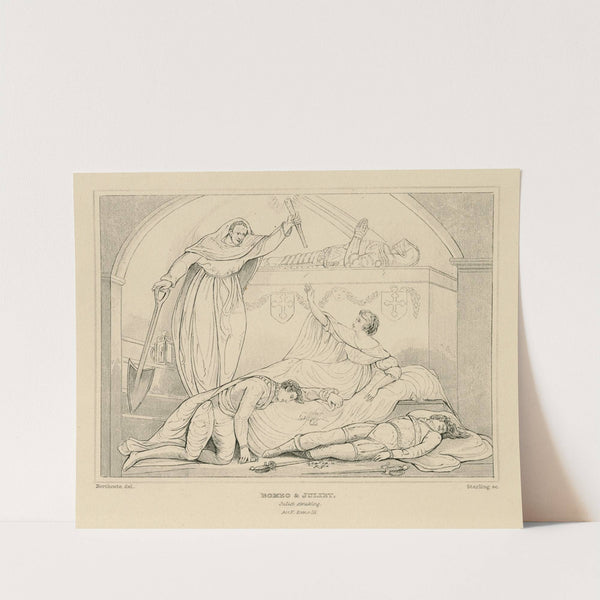 Romeo & Juliet, Juliet awaking, act V, scene III (19th century) by William Francis Starling