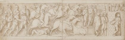 Romerske bueskytter , romersk angreb; Marcus Aurelius taler til sine vagter; Marcus Aurelius modtager en advarsel