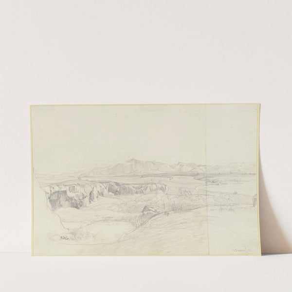 Römische Campagna mit dem Monte Genaro by Johann Christoph Erhard