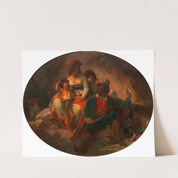 Römische Räuberfamilie by Franz Dobiaschofsky