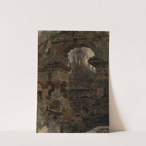 Römische Ruine in Schönbrunn by Carl Moll
