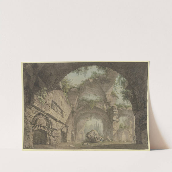 Römische Ruinenhalle; die Konstantinsbasilika by Maximilian von Verschaffelt