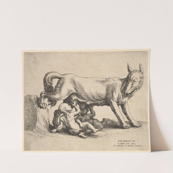 Romulus and Remus (1652) by Wenceslaus Hollar