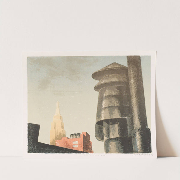 Roof and Sky by Louis Lozowick