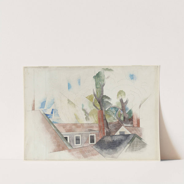 Rooftops and Trees (1918) by Charles Demuth