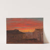 Rooftops at Sunset from the Pincio, Rome (late 1868 or early 1869) by Frederic Edwin Church