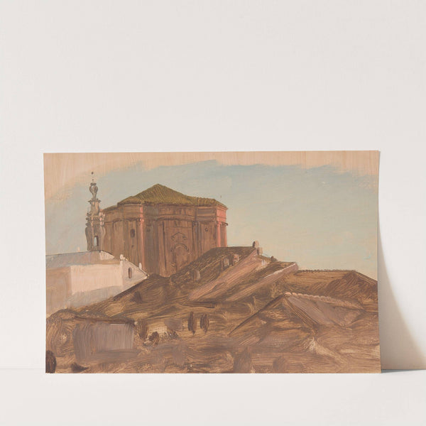 Rooftops near Sant’Andrea delle Fratte from the Pincio, Rome (late 1868 or early 1869) by Frederic Edwin Church