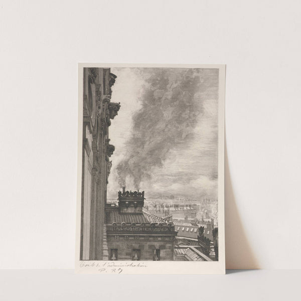 Rooftops of the Administration Building (1881) by Charles Paul Renouard