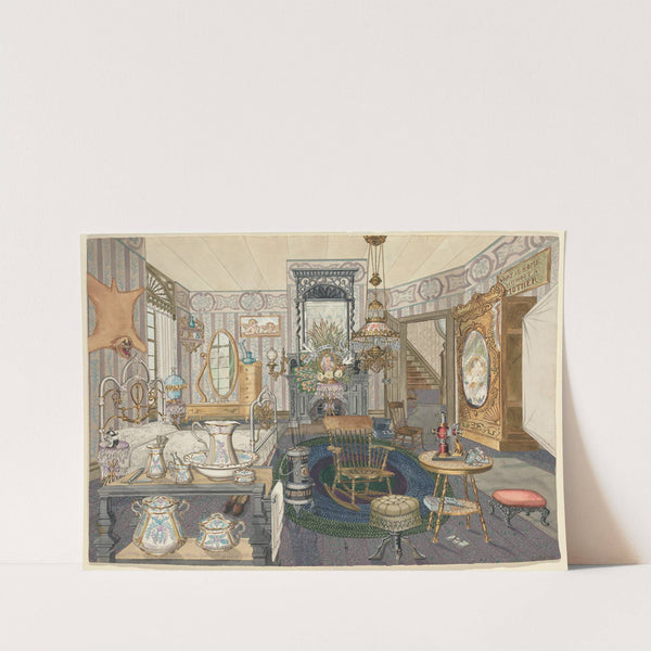 Room House Bed-Living Room by Perkins Harnly