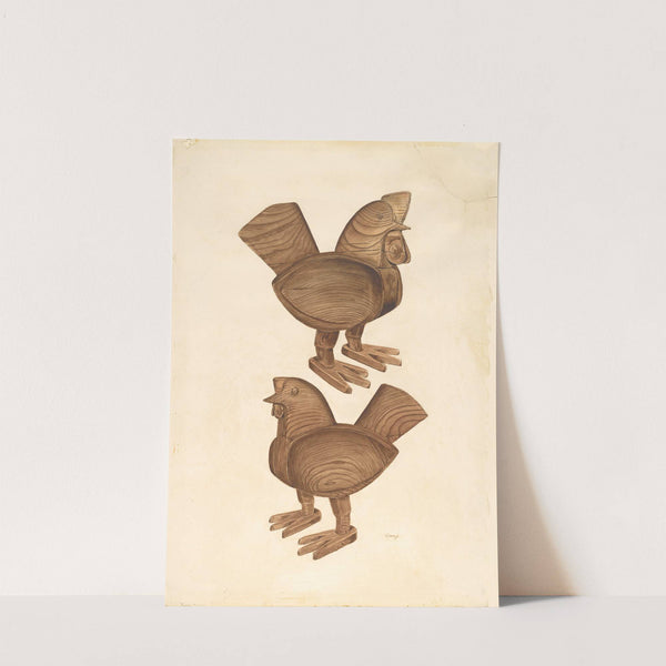 Rooster and Hen by Al Curry