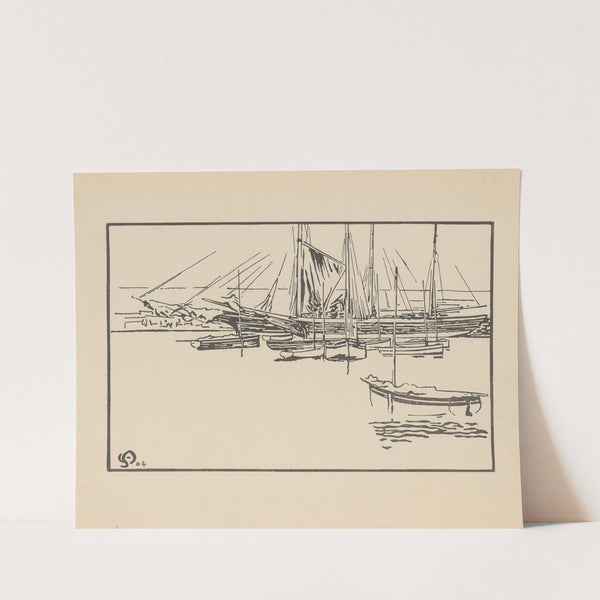 Roscoff, Les Goélettes (1904) by Amédée Joyau