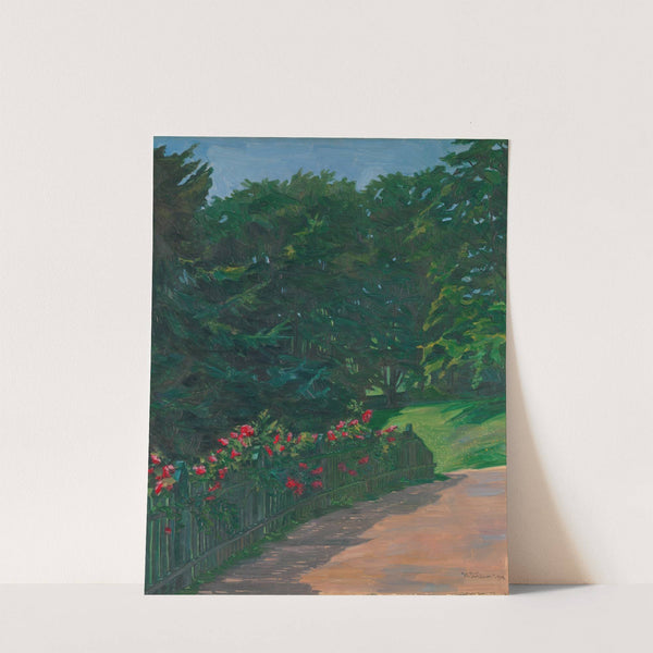 Rose Hedge (1910) by Wilhelm Trübner