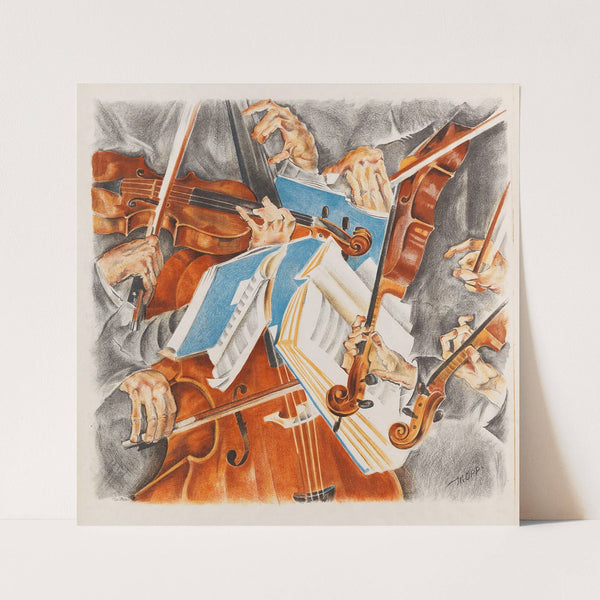 Rosé-Quartett (Klinglerquartett) (1920) by Max Oppenheimer