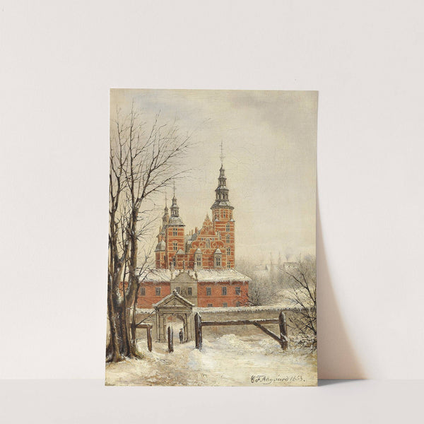 Rosenborg ved vintertide by Carl Frederik Aagaard