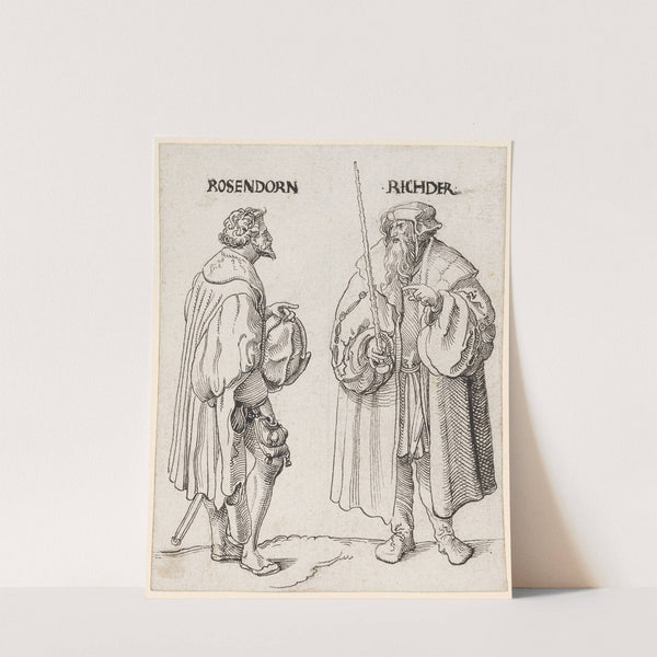 Rosendorn und Richter (1519-20) by Niklaus Manuel