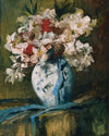 Rosenstrauß in weißer Vase