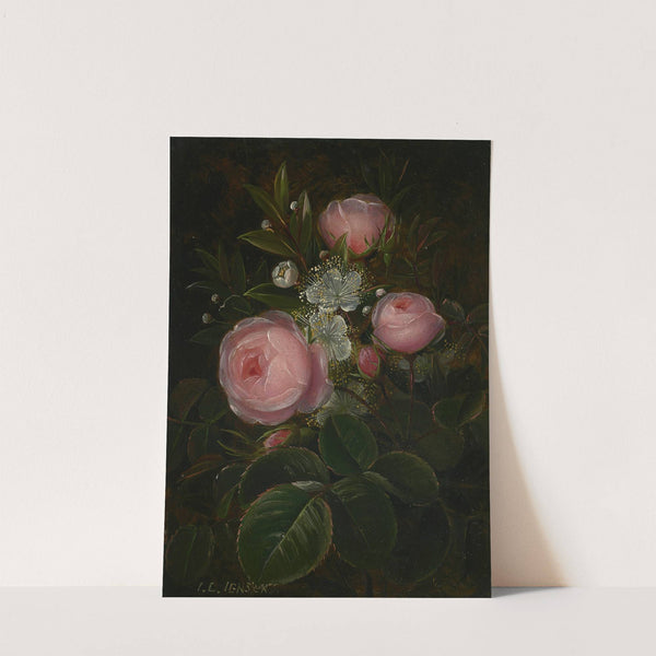 Roser og blomstrende Myrther by Johan Laurentz Jensen