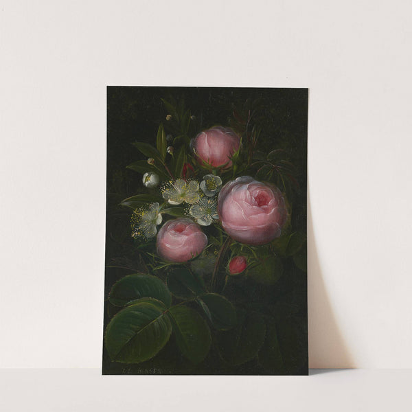 Roser og blomstrende Myrther by Johan Laurentz Jensen