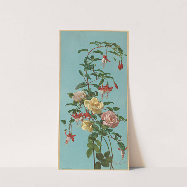 Roses and Fuchsia by George Cochran Lambdin