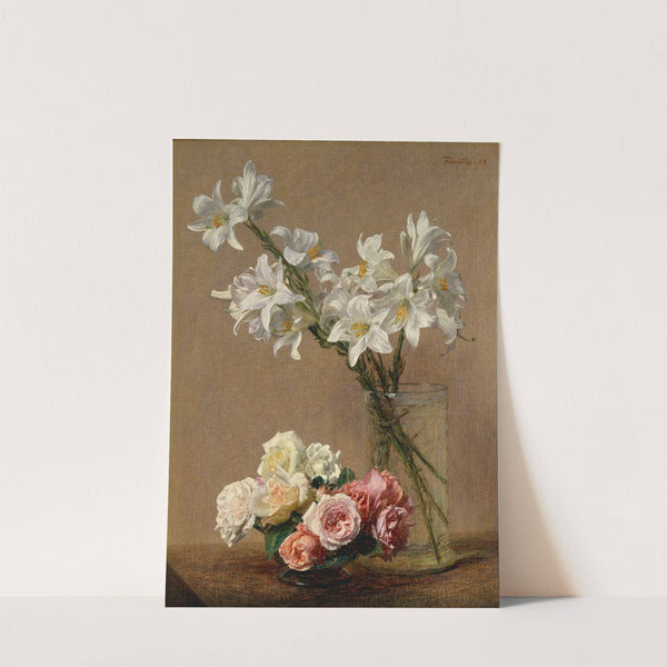 Roses and Lilies by Henri Fantin-Latour