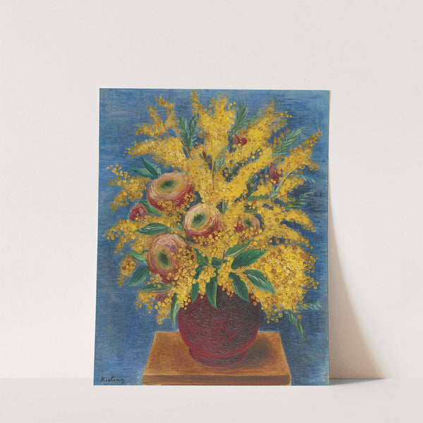 Roses et Mimosas by Moïse Kisling