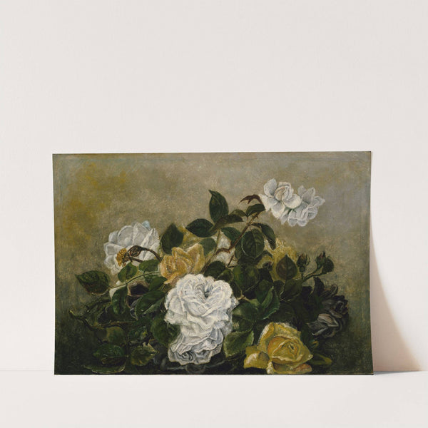 Roses-Fancy Still Life, Still Life with Roses by Anonymous