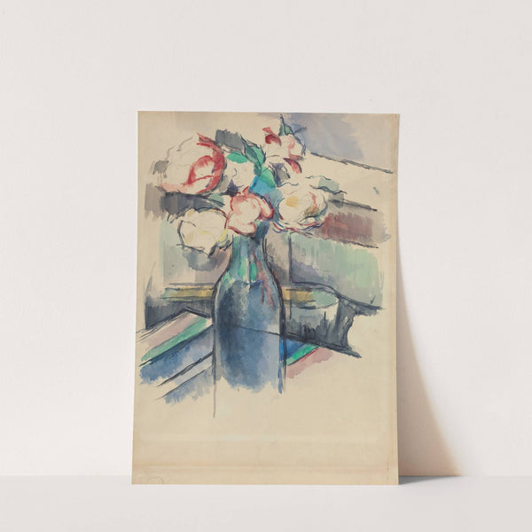 Roses in a Bottle (recto) (1900-1904) by Paul Cézanne