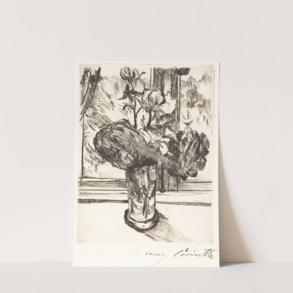 Roses in a Glass of Water (Rosen in einem Wasserglas) (1916) by Lovis Corinth